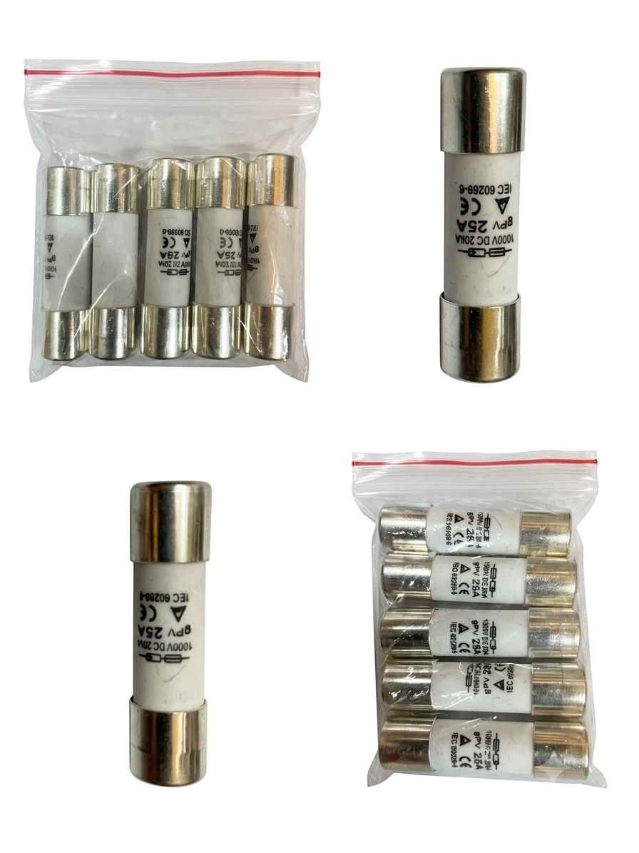 فیوز گچی 25 آمپر DC برند Sunlight